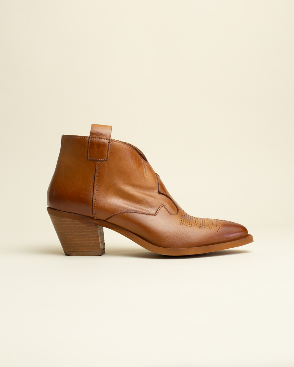 Botin Campero Piel Tacon Piranha - Katy