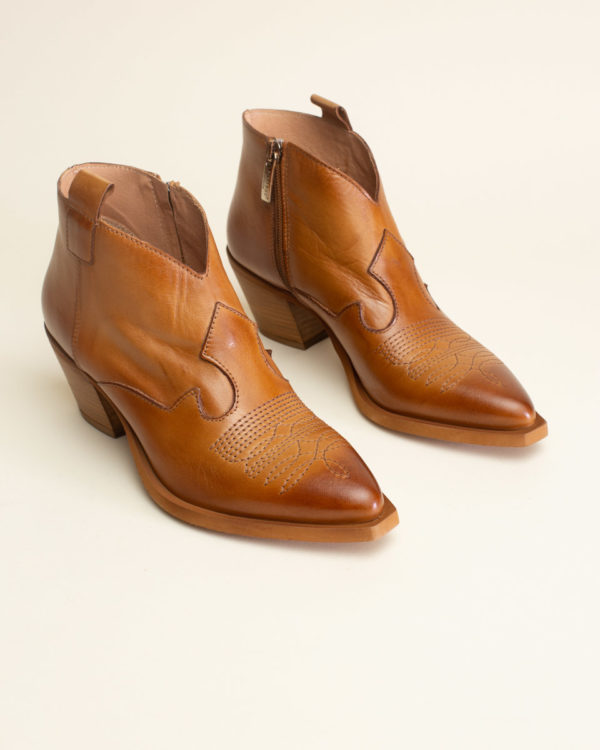 Botin Campero Piel Tacon Piranha - Katy